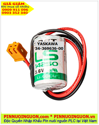 YASKAWA 34-369636-00; Pin nuôi nguồn PLC YASKAWA 34-369636-00 lithium 3.6v 1/2AA 1200mAh (Pháp)